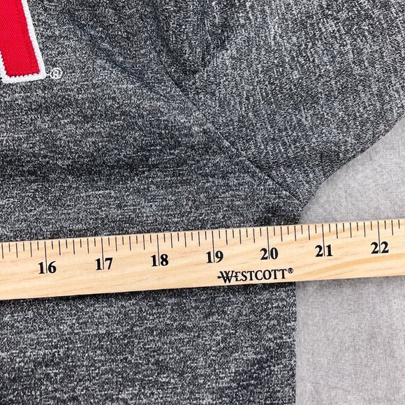 Top‎ Of The World Hoodie Adult Small Gray Red INDIANA Hoosiers Sport College - Picture 5 of 10